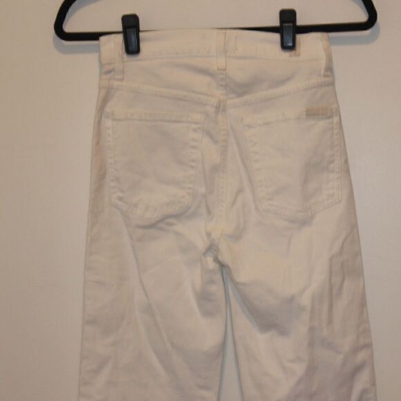7 For All Mankind White Jeans Women Size 25 - Picture 7 of 13